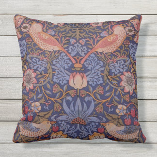 D'extérieur STYLE CLASSIQUE FLORALE ET OISEAUX JETTE Coussin