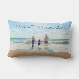 D'extérieur Téléchargez votre photo Coussin Lombaire Texte Per