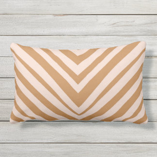 D'extérieur terracotta rayée chevron et coussin extérieur rose