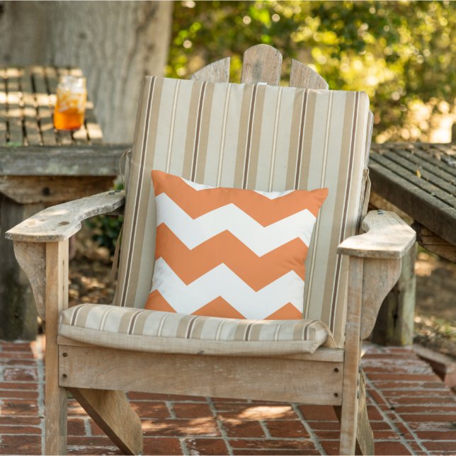 D'extérieur ZigZag Chevron Motif Coussin design moderne (Chaise)