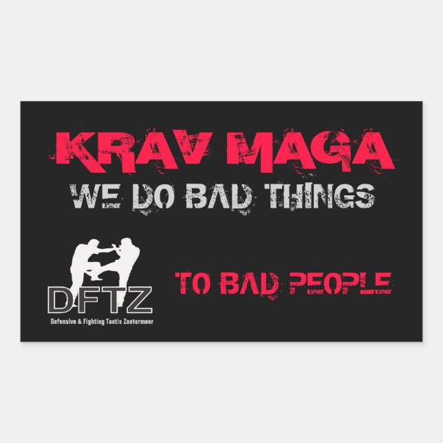 DFTZ STICKER KRAV MAGA (Devant)