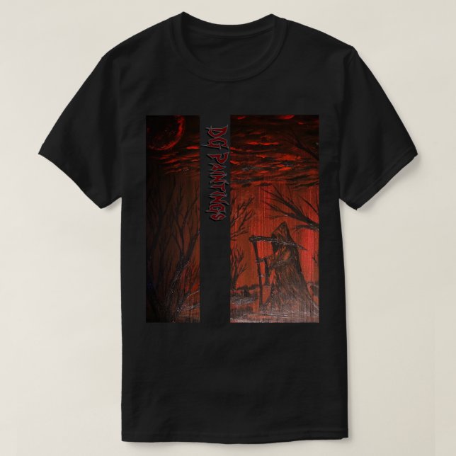 DG Paintings Faucheuse (Rouge) T-Shirt (Design devant)