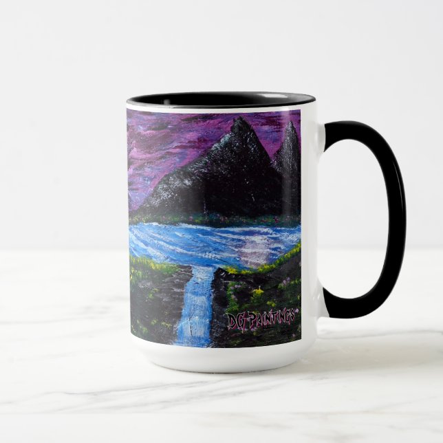 DG Paintings Full Moon Flower Valley Mug (Droite)