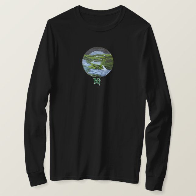 DG Paintings T-shirt Rising Moon River V3 (Design devant)