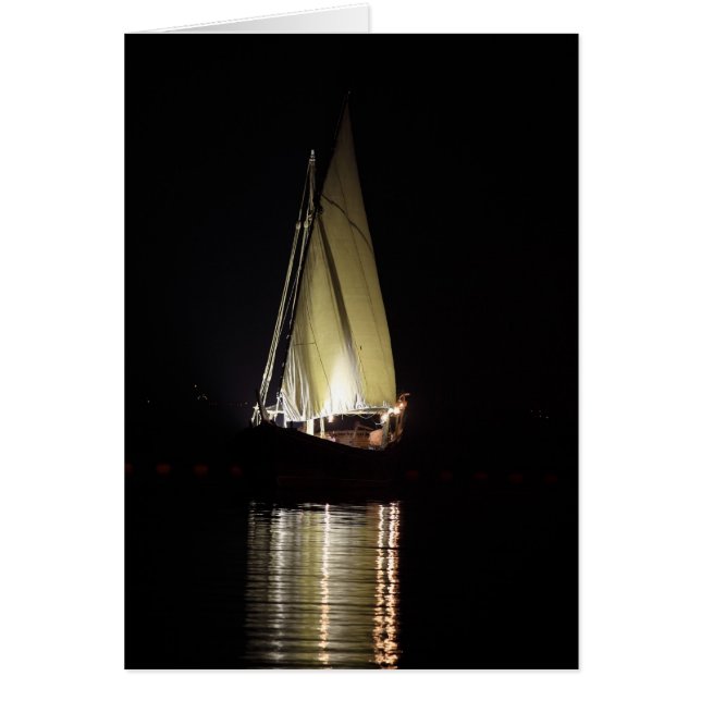 Dhow à Doha, la nuit (Devant)
