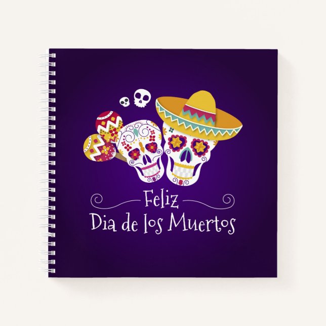 Dia de los Muertos coloré | Carnet (Devant)