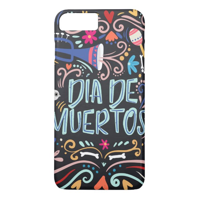 Dia de los Muertos coloré | Coque de téléphone (Dos)