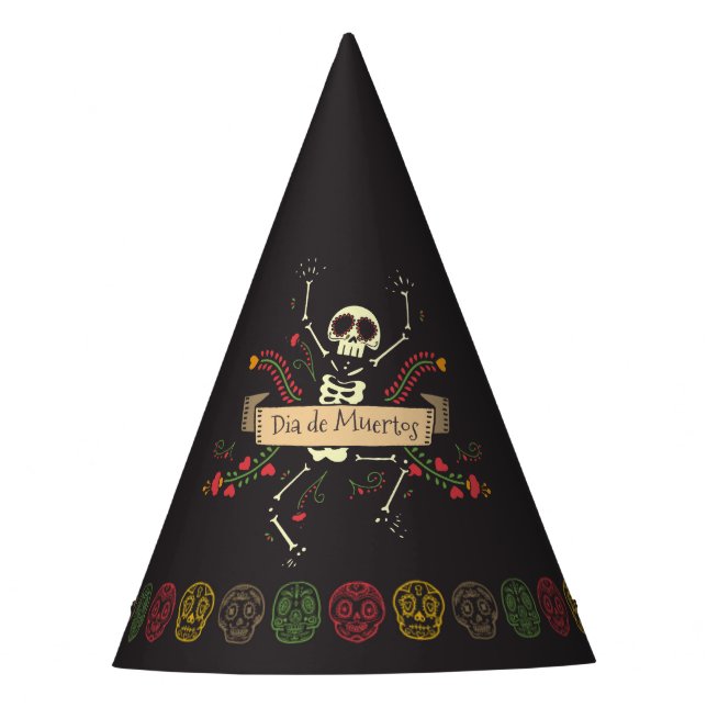 Dia de los Muertos Halloween | Chapeau de fête (Devant)