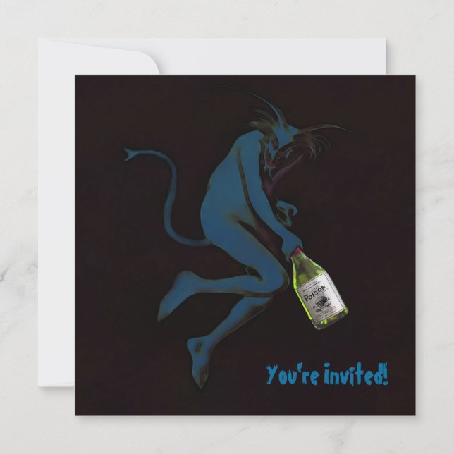 Diable de boisson ~ Invitations / RSVP (Devant)