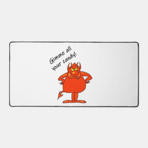 Diable d'Halloween Monstre Rouge Donnez-moi des bo