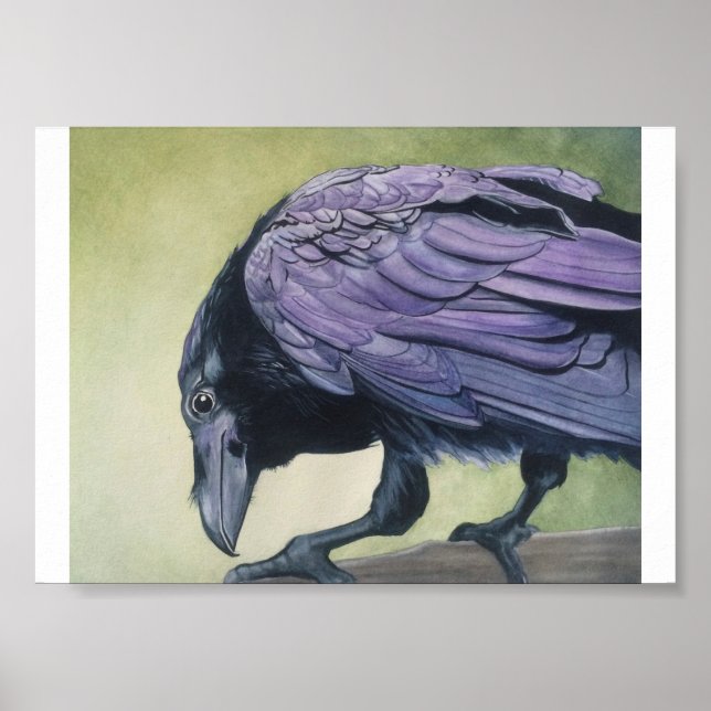 Diablo The Raven Crow Impression aquarelle sur pap (Devant)