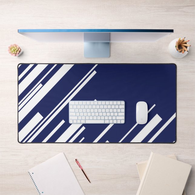 Diagonales - Bleu et Blanc (Bureau 1)