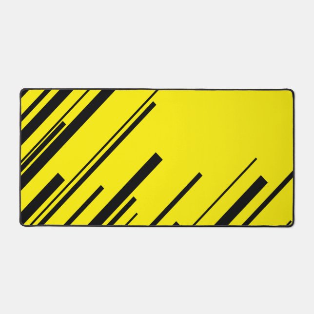 Diagonales en jaune et noir (Recto)