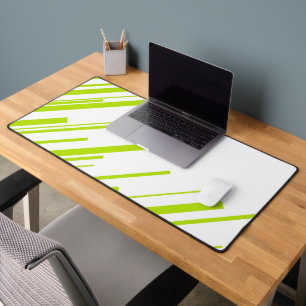 Diagonales - Lime vert et blanc