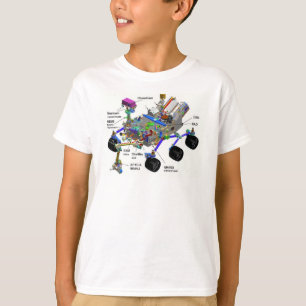 Diagramme des pièces du rover martien, T-shirt de