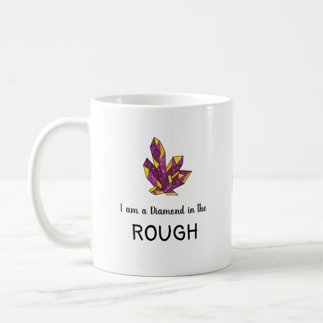 Diamant dans la Mug de café ROUGH (Gauche)