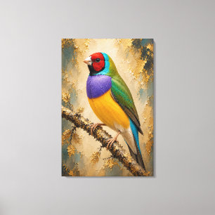 Diamant Gouldian Luxe Impression sur Toile