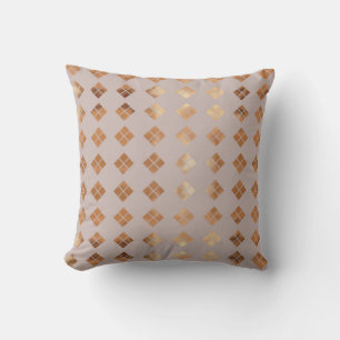 Diamant or/Motif Coussin décoratif réversible