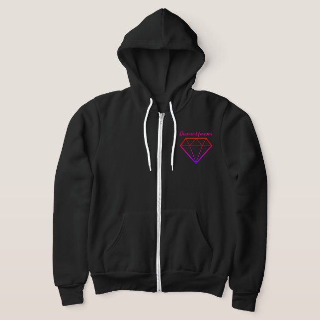 diamant pour toujours sweat - shirt à capuche (Poser)