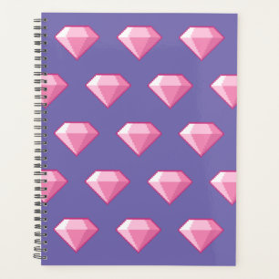 Diamant rose Pixel