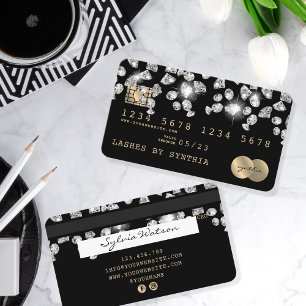 Diamants à séchage sur carte de crédit