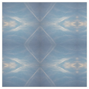 diamants blancs bleus dans le ciel motif, tissu