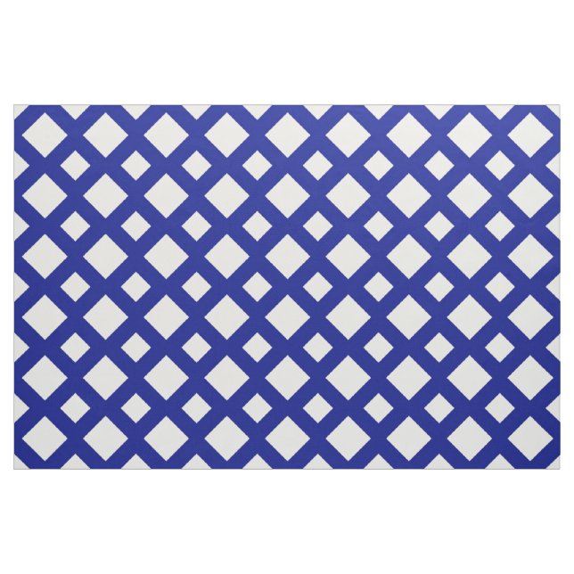 Diamants blancs géométriques sur le tissu (Fat Quarter)
