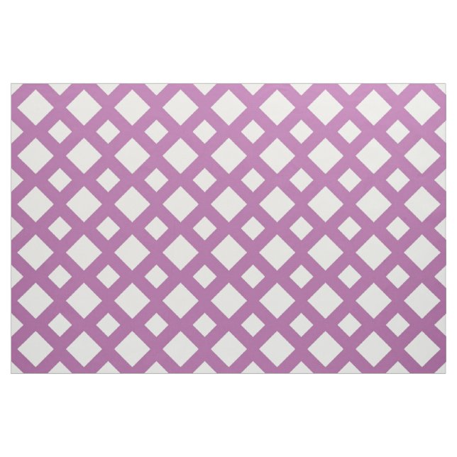 Diamants blancs géométriques sur le tissu de (Fat Quarter)