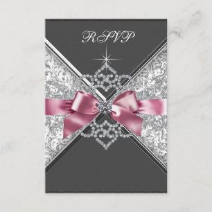 Diamants blancs noir rose RSVP