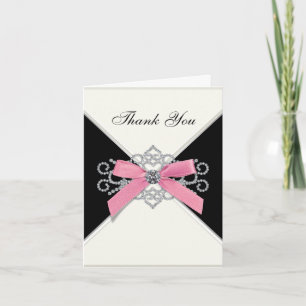 Diamants Blancs Rose et Noir Merci