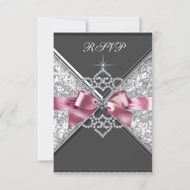Diamants Blancs Rose Noir RSVP (Devant)
