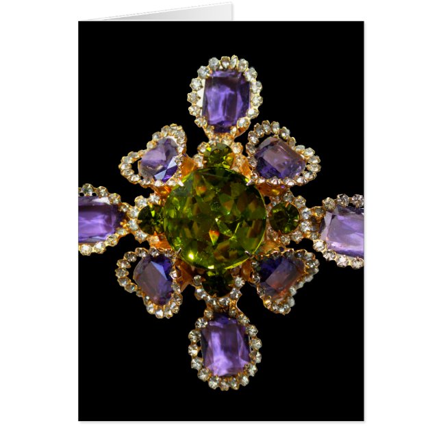 Diamants d'améthyste violet Emeralds bijoux (Devant)