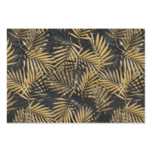 DIAMANTS DE BOUTEILLES FEUILLES TROPICALES NOIRES 