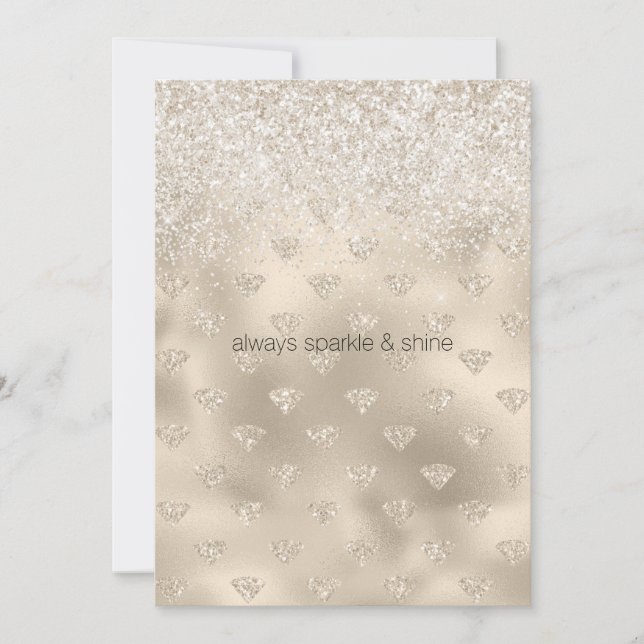 Diamants de Parties scintillant Gold White Glitz (Devant)