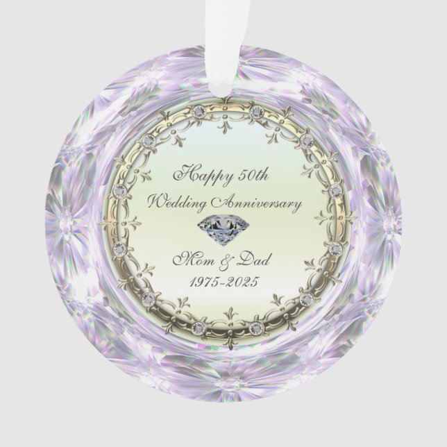 Diamants de Style 50e Anniversaire de Mariage (devant)