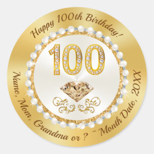 Diamants et Perles, Or, Stickers 100e Anniversaire
