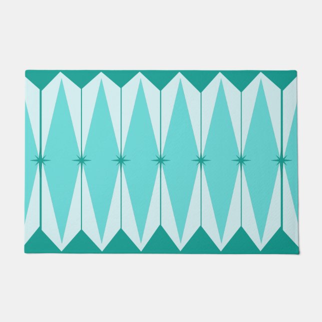 Diamants et tapis de porte géométriques de (Devant)