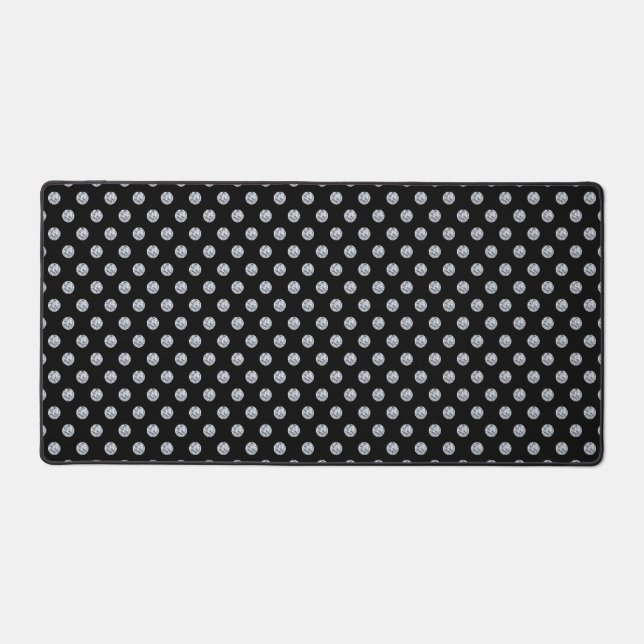 Diamants gris clair abstraits sur fond noir (Recto)