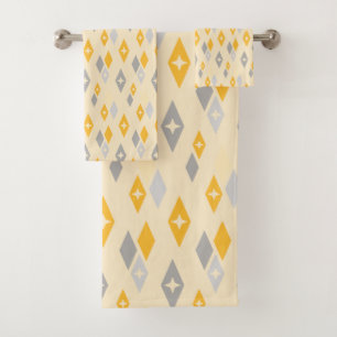 Diamants MCM atomique Motif Jaune, gris
