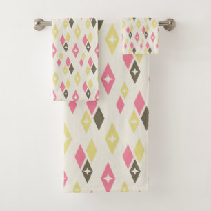 Diamants MCM Atomique Motif Rose, Jaune, Vert