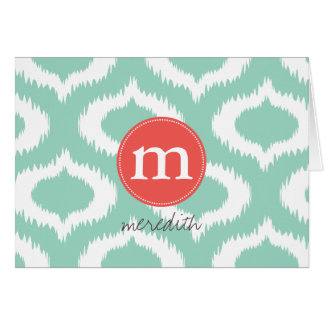 Diamants modernes d'Ikat de turquoise d'Aqua