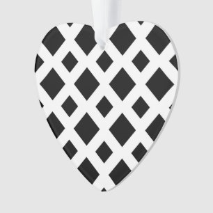 Diamants noirs en blanc