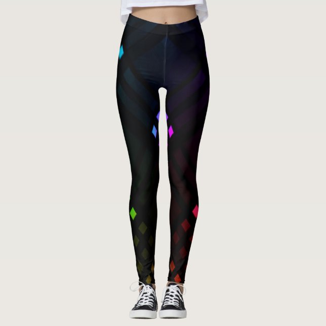 Diamants numériques Leggings tout-sur-impression (Devant)