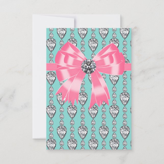 Diamants rose Turquoise Parti RSVP (Devant)