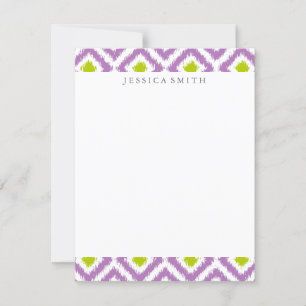 Diamants verts pourpres Motif Ikat