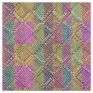 Diamètre multicolore Patchwork Boud Style Tissu