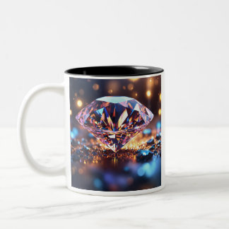 "Diamond Dazzle : Elegant Mug Design"