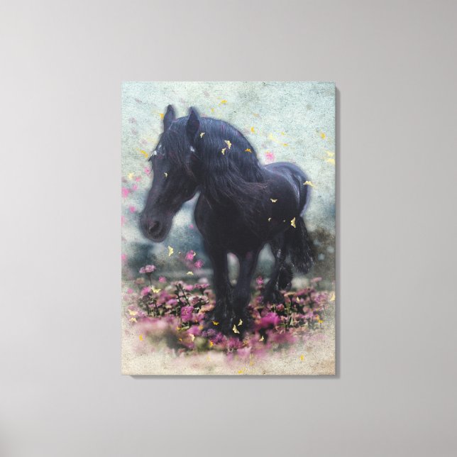 DIAMOND en Fleurs ~ Toile enveloppée (Recto)