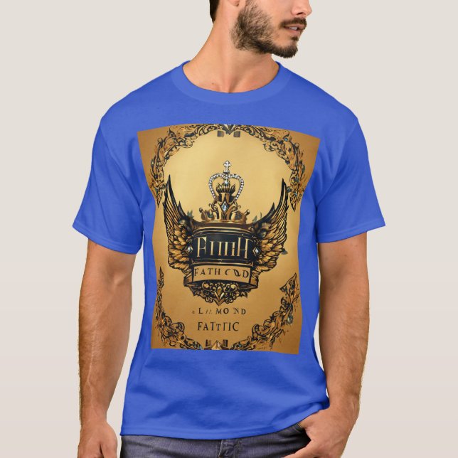 "Diamond Fath Design T-Shirt - Unique, Gras Graphi (Devant)