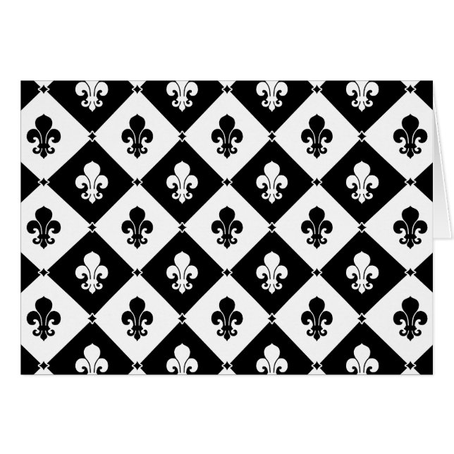 Diamond Fleur De Lis Motif (Devant horizontal)
